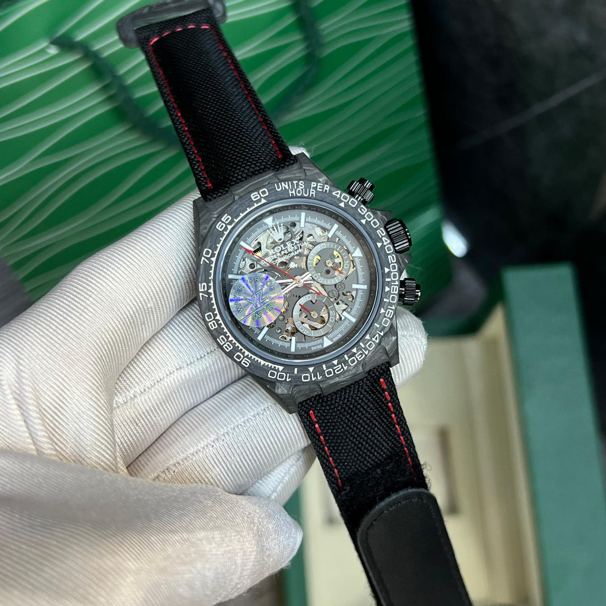 ROLEX YZ AUTOMATIC CARBON SAPPHIRE GLASS WATER RESISTANT